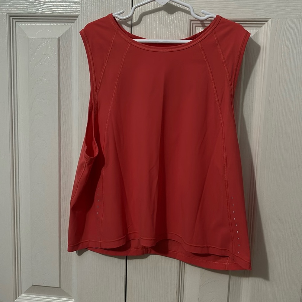 Coral pink Lululemon tank top